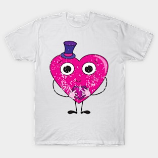 Retro Vintage Grunge Valentine's Day T-Shirt